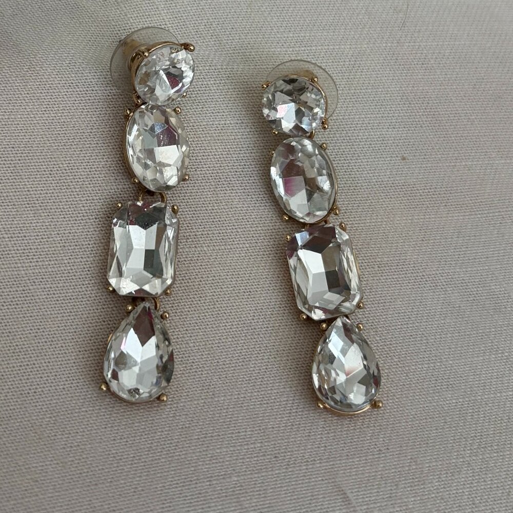BaubleBar Mixed Stone Statement Earrings
